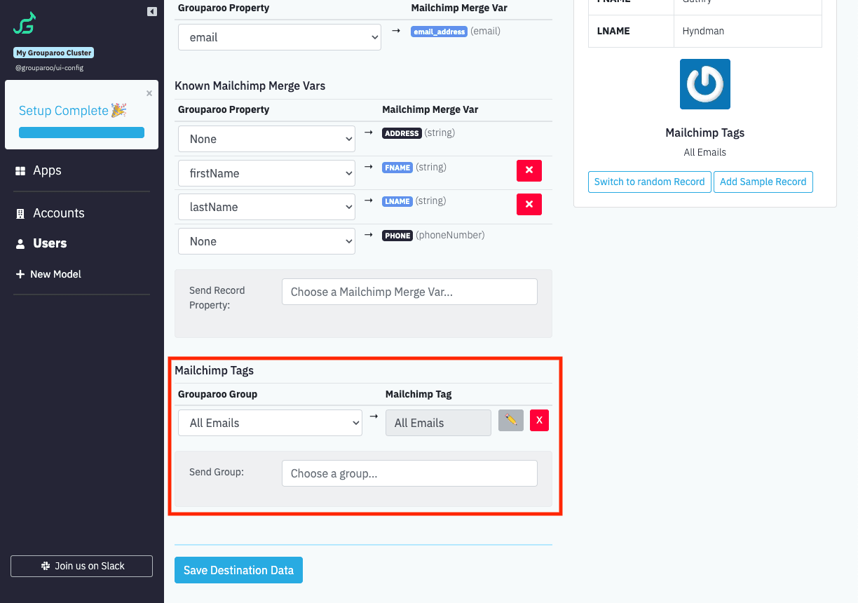 UI Config: Choose Group Membership