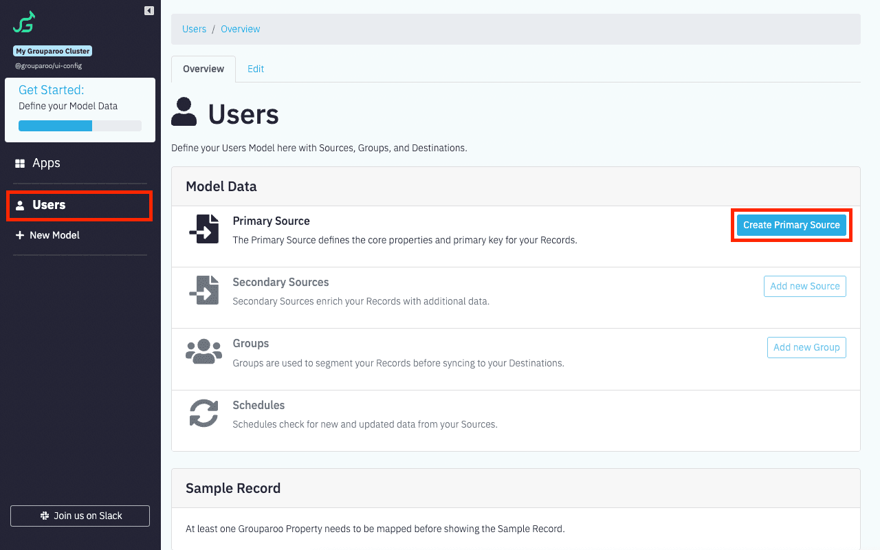 UI Config: New Source