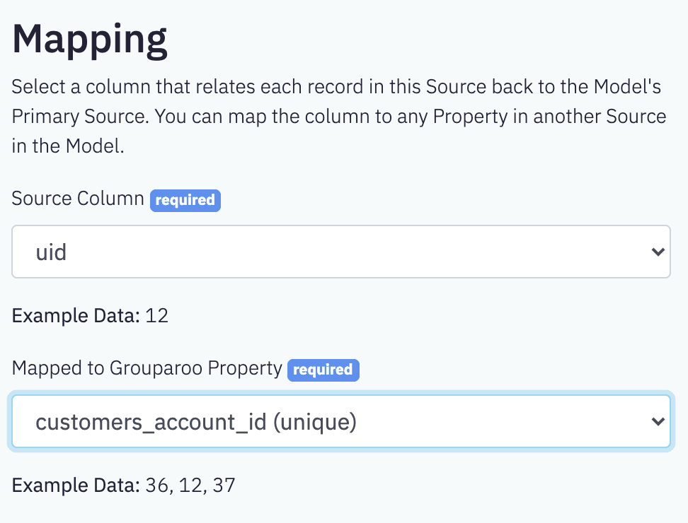 Google Sheets Import Mapping