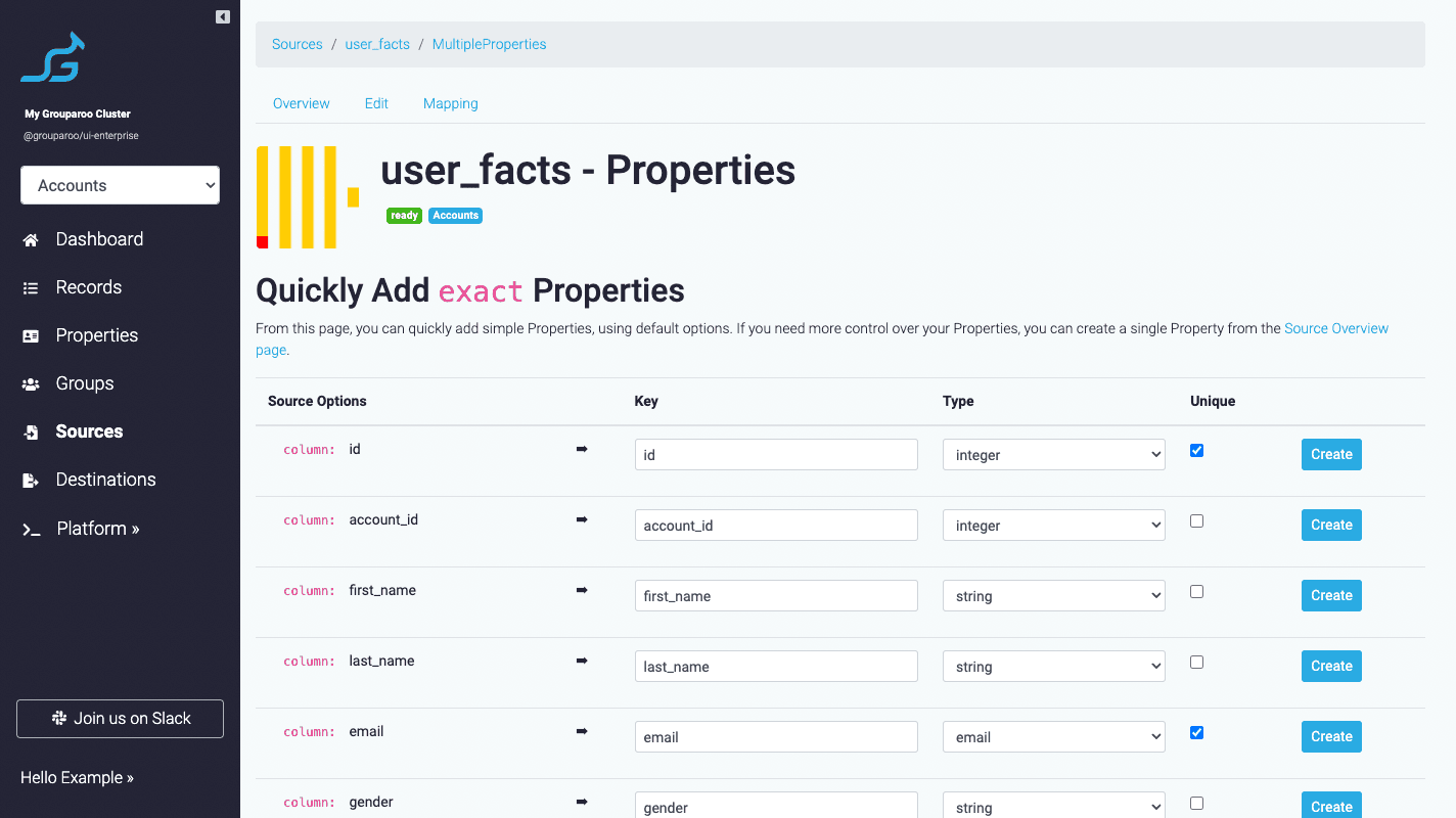 ClickHouse Table Source